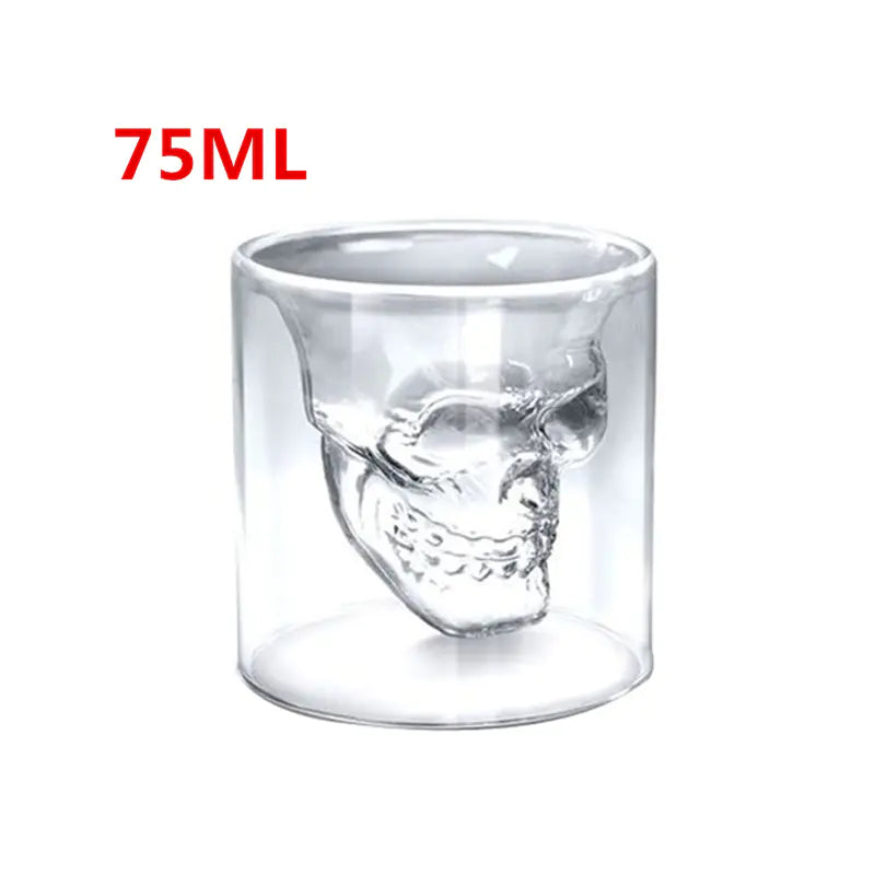Skull Head Crystal Wine Glass