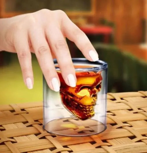 Skull Head Crystal Wine Glass