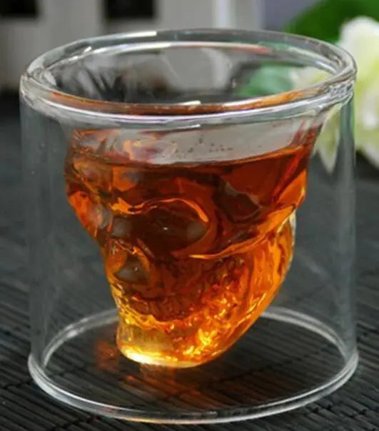 Skull Head Crystal Wine Glass
